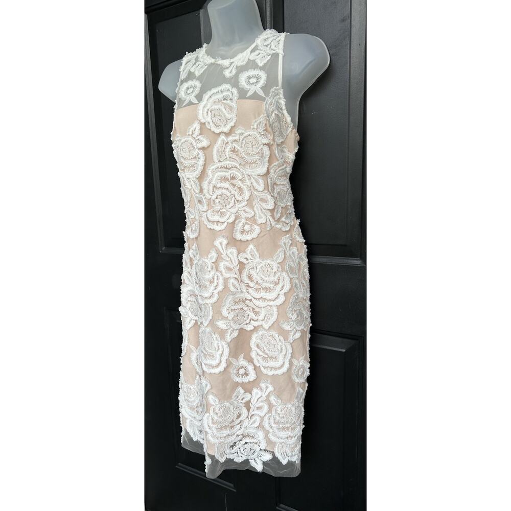 REISS Meghan Floral Dress Sz 10 Lace Bodycon Wedding Cocktail Romantic NEW $475 - Picture 3 of 16